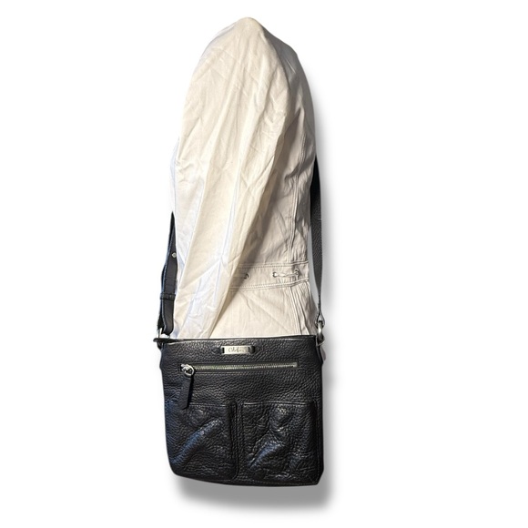 VTG Cole Haan Black Pebble Leather Elegant Crossbody Bag - Picture 4 of 14